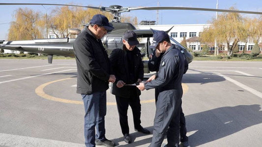 Тошкент вилоятида ҳаво ифлосланишини аниқлаш учун вертолёт патрули ишга туширилди