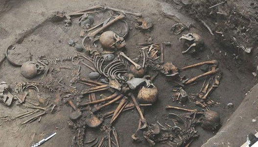 Озарбайжонда инсон скелетлари топилди