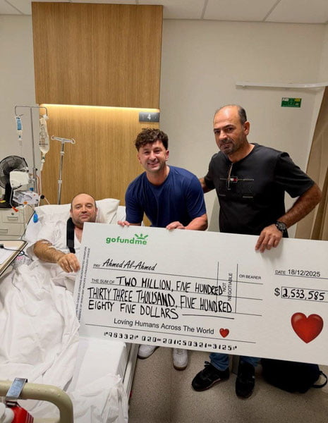 Sidneyda terrorchini qurolsizlantirgan erkakni qo‘llab-quvvatlash uchun butun dunyodan $2,5 mln yig‘ildi