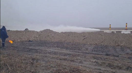 Мўйноқ конидаги янги қудуқдан саноат табиий газ оқими олинди