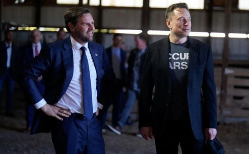 Венс Илон Маскни янги партия тузишдан қайтарди — The Washington Post