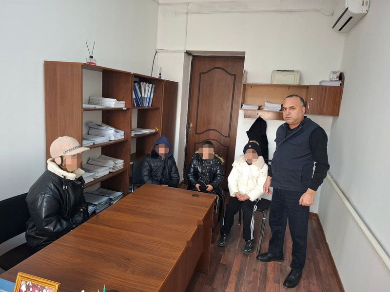 Элликқалъада МИБ орқали болалар онасига қайтарилди