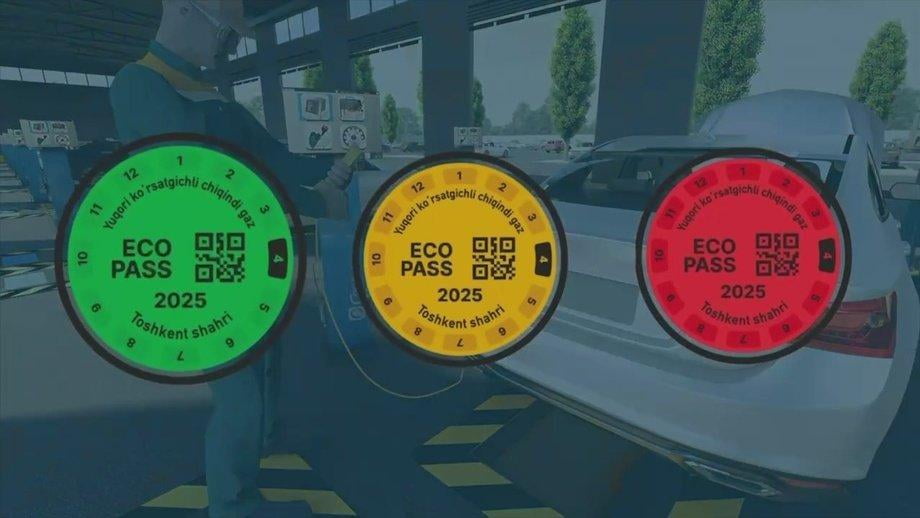 Автомобиллар учун экостикерларни онлайн олиш имконияти яратилди