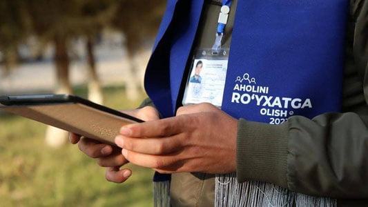 Ўзбекистонда 15 январдан аҳоли ва қишлоқ хўжалигини рўйхатга олишнинг онлайн босқичи бошланди