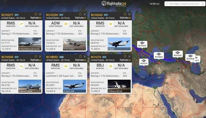 АҚШ ҳарбий самолётлари Марказий Осиёга кириб келди
