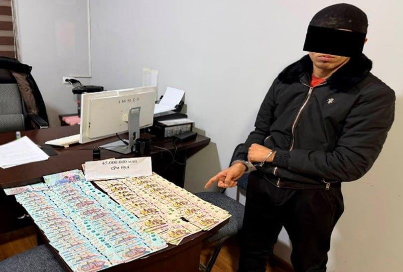 Namanganda qalbaki banknotlar savdosi bilan shug'ullangan shaxs ushlandi