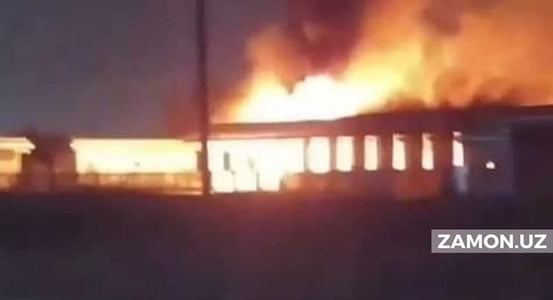 Наманганда газ қуйиш шахобчаси ёниб кетди