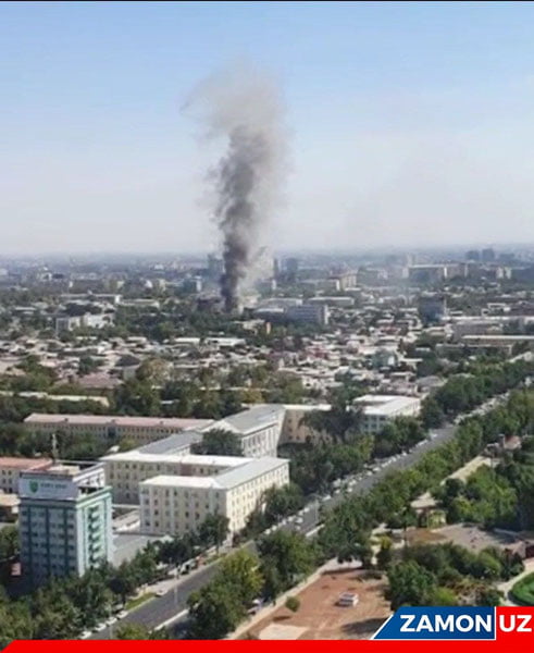 Тошкентдаги “Грант сомса”да ёнғин содир бўлди