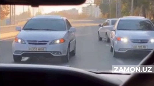 "Gentra"да қарама-қарши ҳаракатланиб, "шоу" кўрсатганлар жазоcиз қолмади