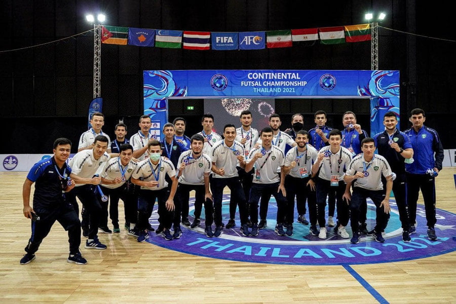 O‘zbekiston futzal terma jamoasi xalqaro turnirda bronza medallarini qabul qilib oldi
