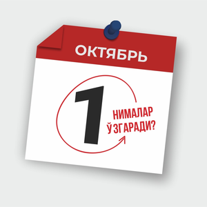 1-oktabrdan qonunchilikda nimalar o‘zgaradi?