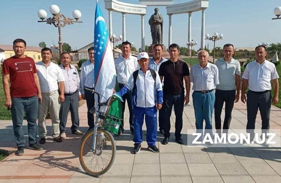 Qoraqalpog‘istonlik yurtdoshimiz Beruniydan Toshkentgacha bo‘lgan masofani velosipedda bosib o‘tadi