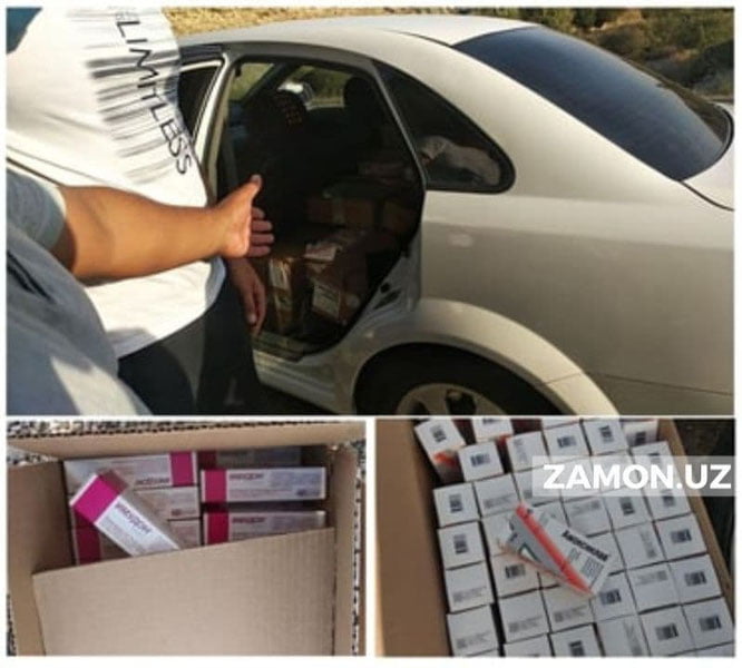 Наманганда "Lacetti"дан ҳужжатсиз 80 миллион сўмлик дори-дармон топилди