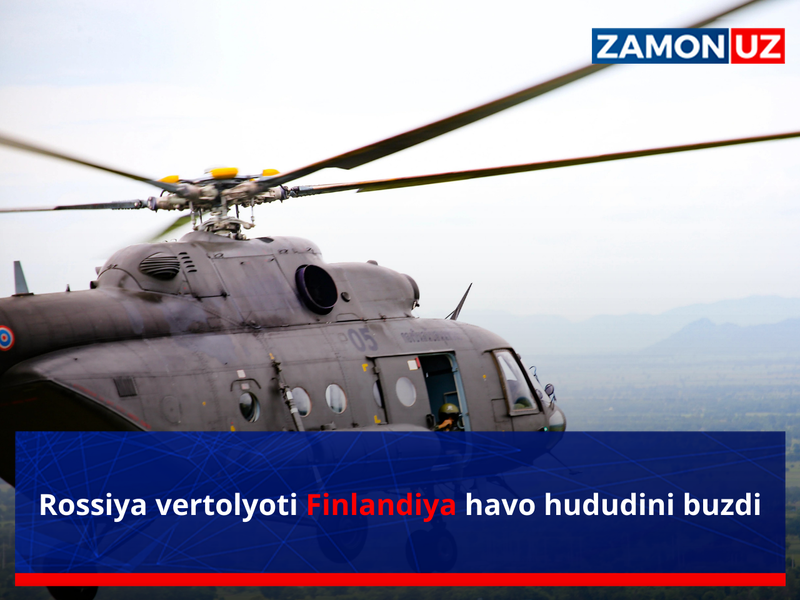 Rossiya vertolyoti Finlandiyaning havo hududini buzdi