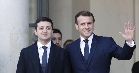 Киевда Зеленский билан Макроннинг учрашуви бўлиб ўтди