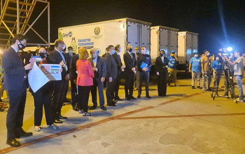 Юртимизга АҚШдан коронавирусга қарши 3 миллион 60 доза Moderna вакцинаси келтирилди