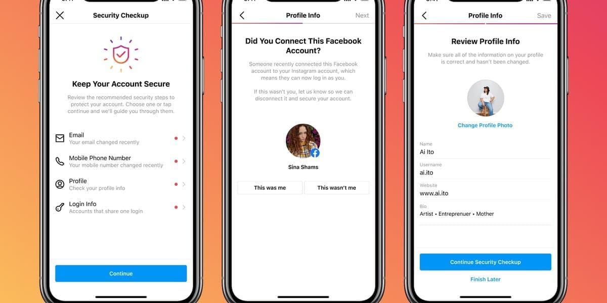 Instagram хавфсизликни таъминлаш учун Security Checkup созламасини жорий этди