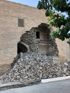 Abdullaxon II madrasasining bir qismi o'pirilib tushdi