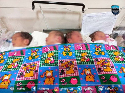 Тошкентда ИИБ ходими 4 эгизак фарзанд кўрди