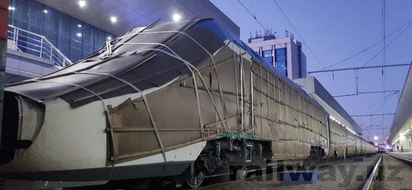 Испаниядан юборилган «Афросиёб» тезюрар поезди Тошкентга етиб келди