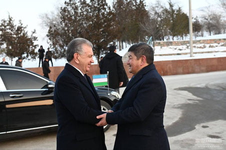 Shavkat Mirziyoyev Bishkekka yetib bordi