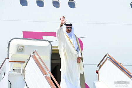 Қатар амирининг Ўзбекистонга давлат ташрифи якунланди