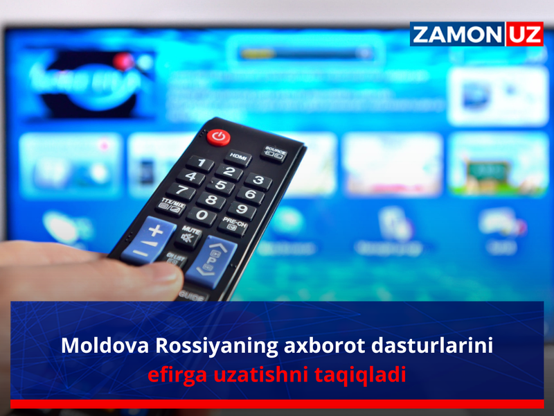 Молдова Россиянинг ахборот дастурларини эфирга узатишни тақиқлади