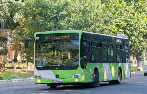 Байрам кунлари автобуслар қисқартирилган жадвал асосида ишлайди