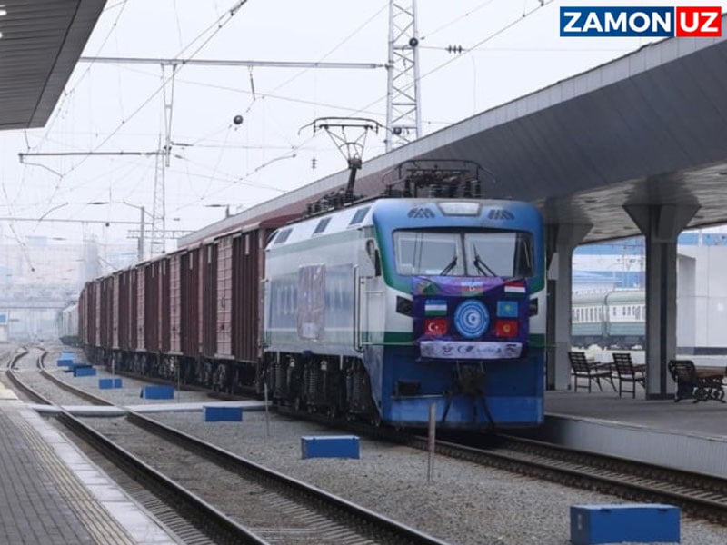 Turkiya – O‘zbekiston yo‘nalishida tashkil etilgan ilk poyezd Toshkentga yetib keldi