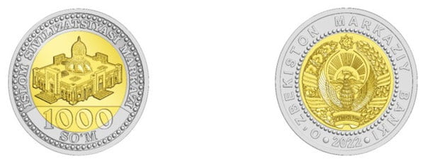 26 декабрдан 1000 сўм бўлган танга кўринишидаги пул белгиларини муомалага чиқарилади