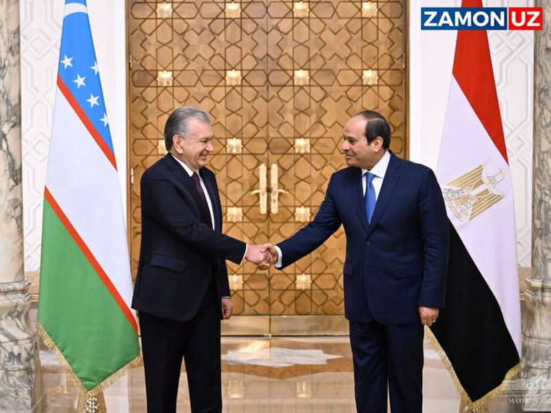 Президент Қоҳирадаги «Ал-Иттиҳодия» саройида расмий кутиб олинди