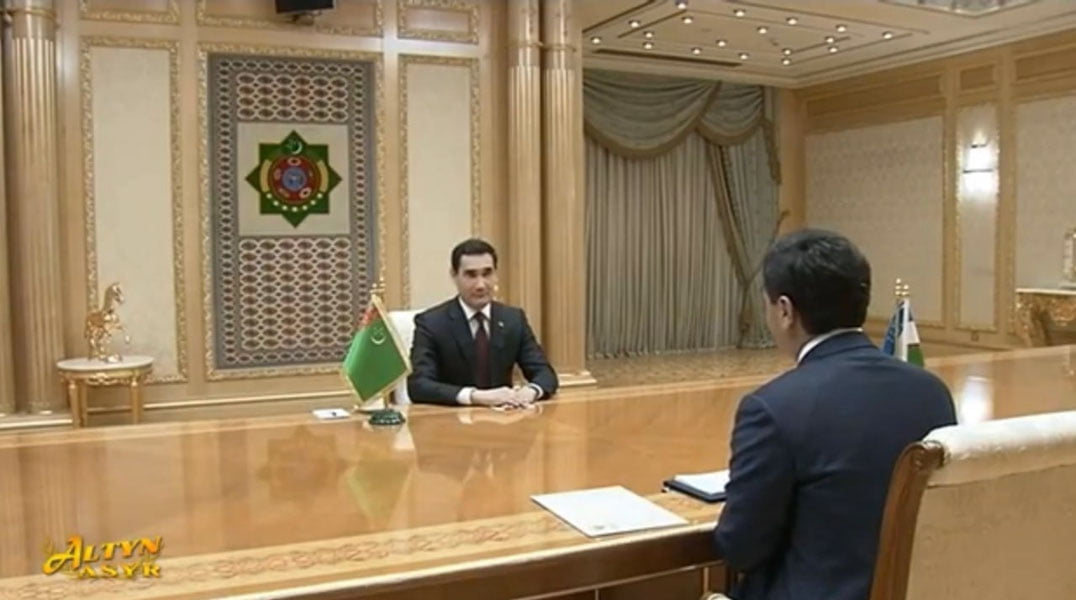 Бахтиёр Саидов Туркманистон президенти билан учрашди