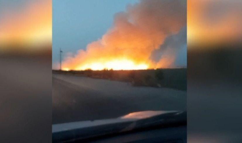 Chinozda 3 gektar g‘alladan bo‘shagan yer maydoni yonib ketdi