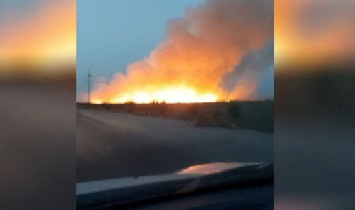 Chinozda 3 gektar g‘alladan bo‘shagan yer maydoni yonib ketdi