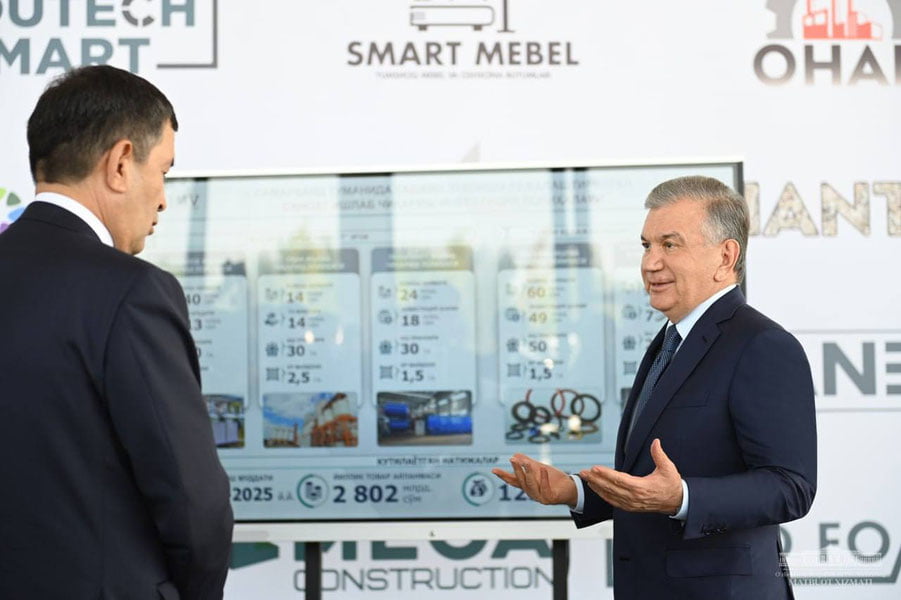 Shavkat Mirziyoyev Samarqand tumanida qurilayotgan majmuaga bordi