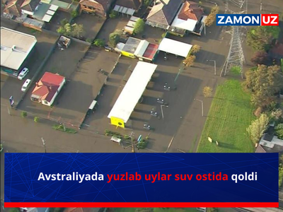 Avstraliyada yuzlab uylar suv ostida qoldi