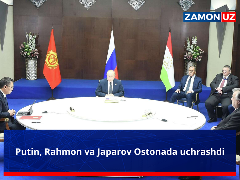 Putin Qirg'iziston va Tojikiston rahbarlarini “boshini qovushtirdi”