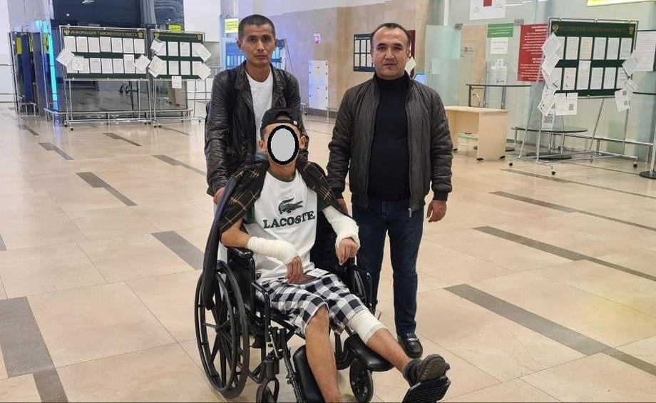 3-қаватдан йиқилган йигит Ўзбекистонга олиб келинди