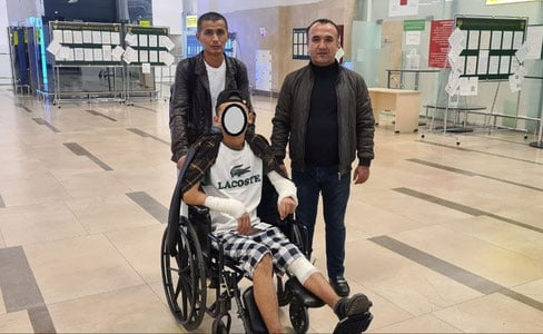 3-қаватдан йиқилган йигит Ўзбекистонга олиб келинди