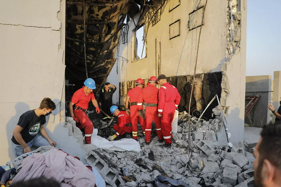 Ироқда ёнғин юз берган тўйхонанинг эгаси қўлга олинди