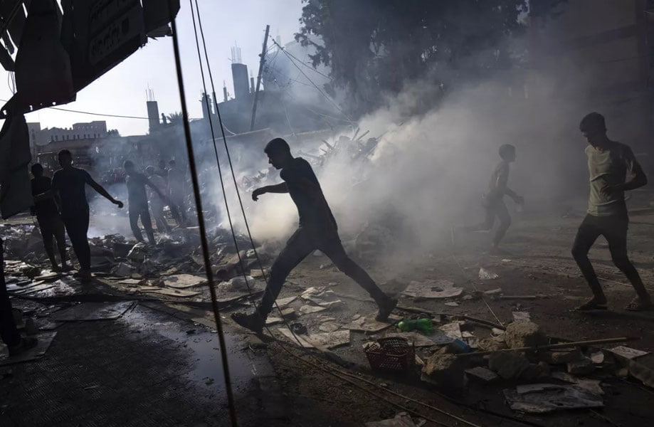 Ғазодаги “Ал-Амал” шифохонаси ўққа тутилди