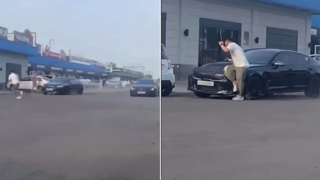 Тошкентда KIA пойга ўйнаб, пиёдани уриб юборди — видео