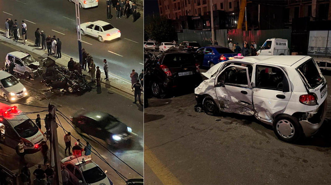 Тошкентда Спарк ва Матиз иштирокида ЙТҲ содир бўлди