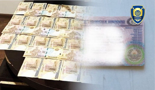 Andijonda soxta “prava” tayyorlagan shaxs ushlandi