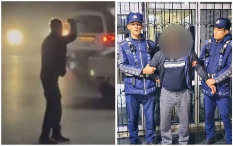Tunda pichoq bilan odamlarga tashlangan shaxs ushlandi