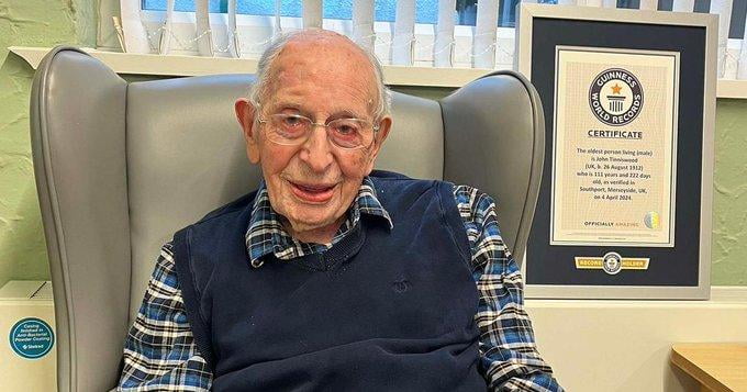 Дунёдаги энг кекса эркак вафот этди