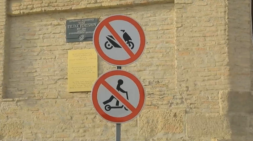 Бухородаги тарихий обидалар атрофида транспорт ҳаракати чекланмоқда