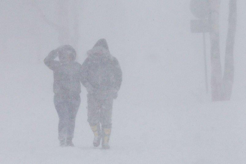 Сахалин оролида кучли қор циклони кузатилмоқда