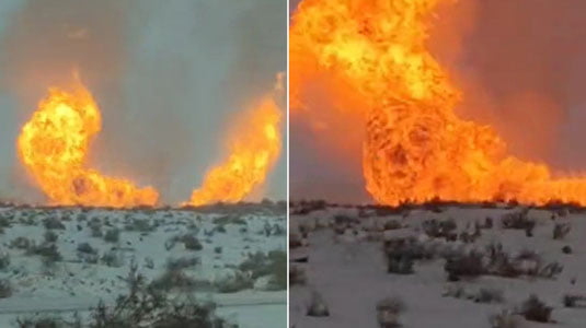 Buxorodagi gaz quvurida yirik yong‘in yuz berdi