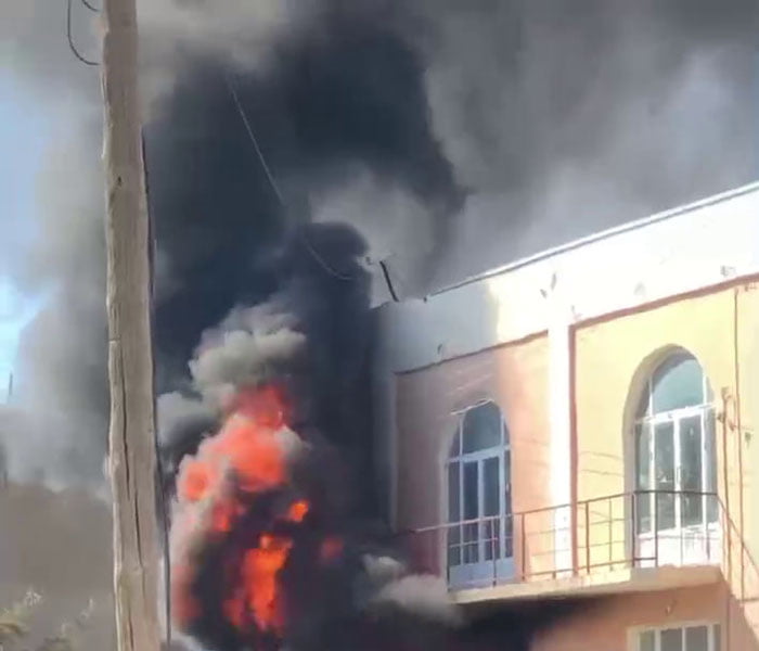 Buxoroda savdo do‘koni yonib ketdi